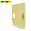 Don-Jo Extended Wrap Plate #55 - 5" - 1-3/4" Doors - Polished Bronze DNJ-55-PB-CW